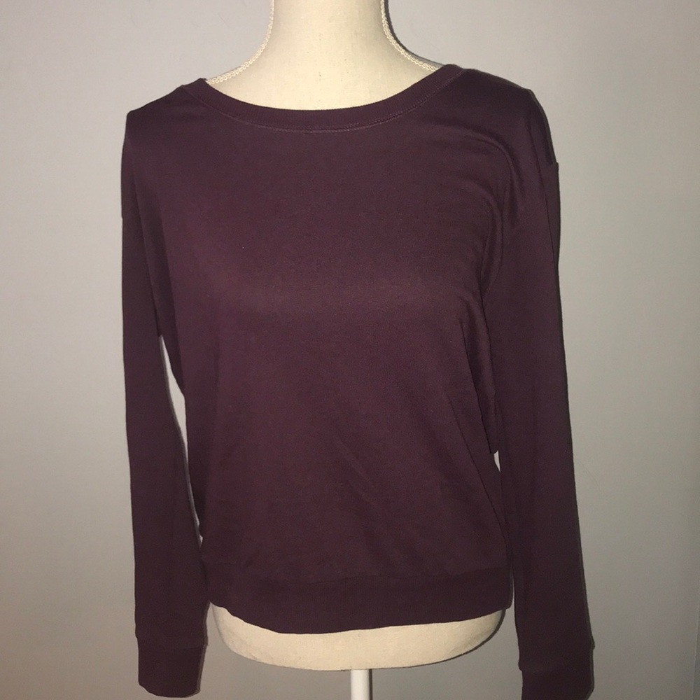 h&m maroon pullover sweater